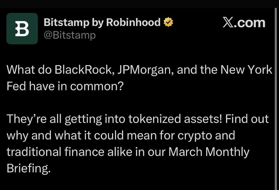 BitStamp Robinhood